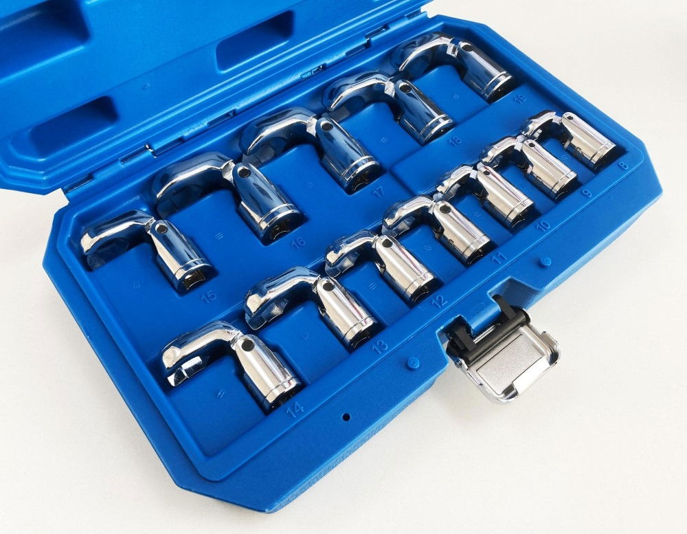 FLEX CROWFOOT SPANNER SET 12pc 3/8 DRIVE 8-19mm CHROME VANADIUM - TOOLZONE KDPSP170 thumbnail 10