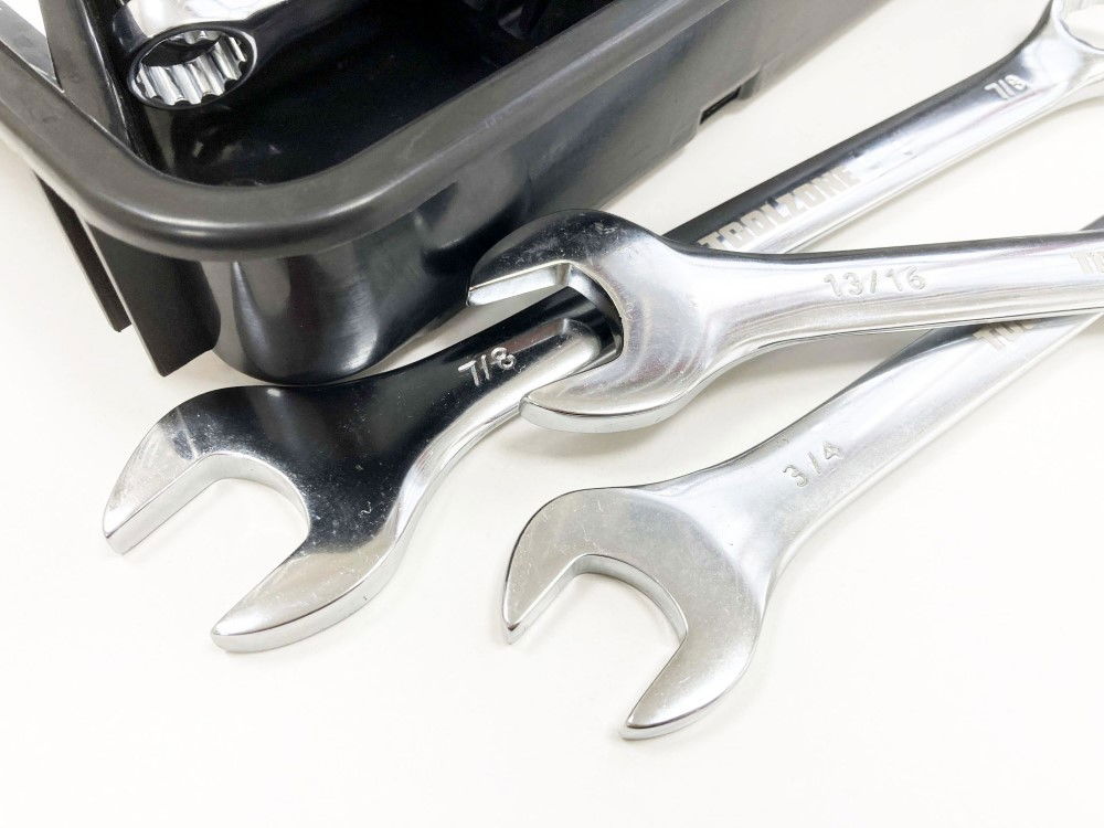 SPANNER SET 32pc METRIC/AF STUBBY AND COMBINATION CHROME VANADIUM - TOOLZONE KDPSP173 thumbnail 4