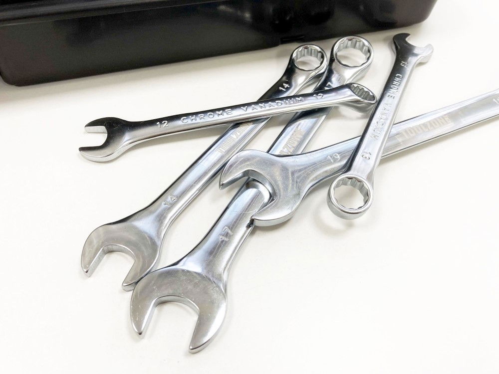 SPANNER SET 32pc METRIC/AF STUBBY AND COMBINATION CHROME VANADIUM - TOOLZONE KDPSP173 thumbnail 5