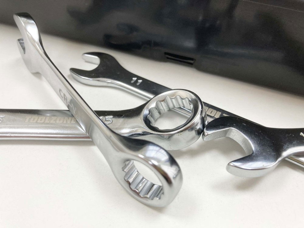 SPANNER SET 32pc METRIC/AF STUBBY AND COMBINATION CHROME VANADIUM - TOOLZONE KDPSP173 thumbnail 7