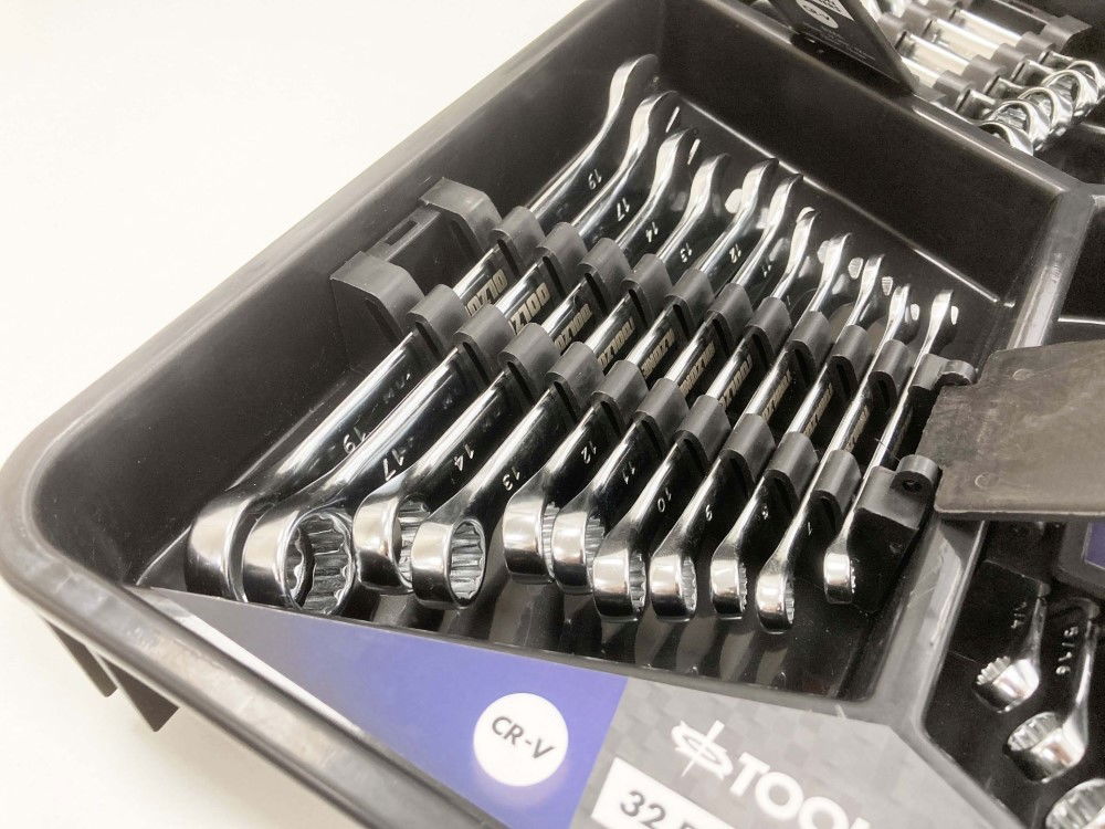 SPANNER SET 32pc METRIC/AF STUBBY AND COMBINATION CHROME VANADIUM - TOOLZONE KDPSP173 thumbnail 9