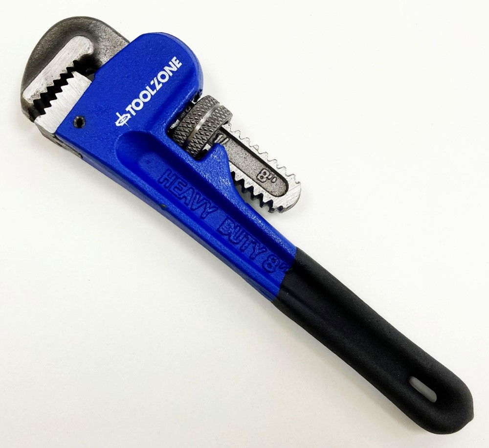 STILLSON WRENCH 8 DROP FORGED CARBON STEEL MAX JAW 30mm - TOOLZONE KDPSP180 thumbnail 4