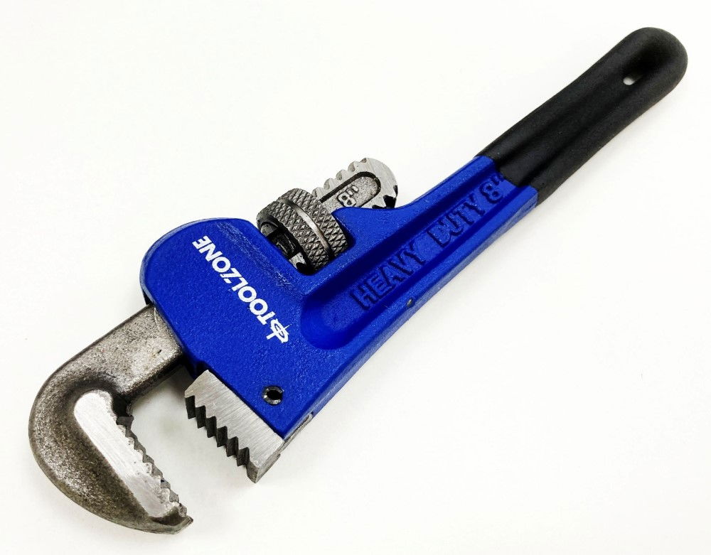 STILLSON WRENCH 8 DROP FORGED CARBON STEEL MAX JAW 30mm - TOOLZONE KDPSP180 thumbnail 5