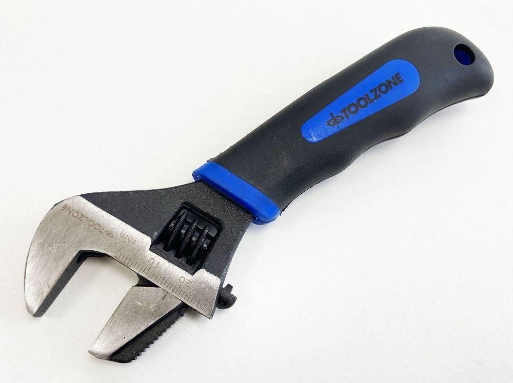 ADJUSTABLE SPANNER 2 IN 1 STUBBY REVERSIBLE JAW 25mm DROP FORGED STEEL - TOOLZONE KDPSP181 thumbnail 4