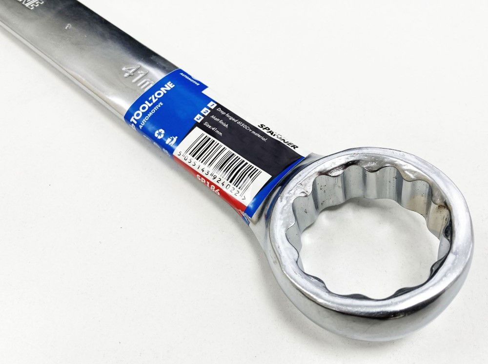 COMBINATION SPANNER 41mm 6150CRV MATT FINISH - TOOLZONE KDPSP186 thumbnail 4