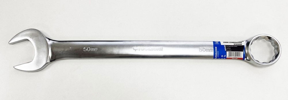 COMBINATION SPANNER 50mm 6150CRV MATT FINISH - TOOLZONE KDPSP188 thumbnail 2