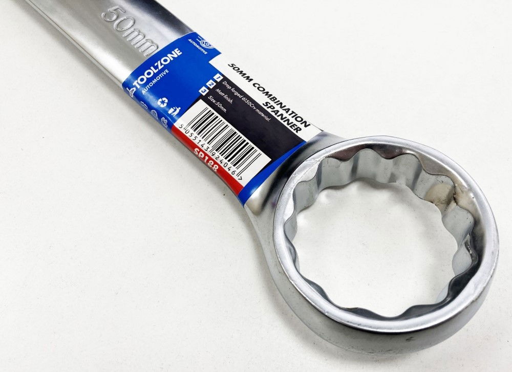 COMBINATION SPANNER 50mm 6150CRV MATT FINISH - TOOLZONE KDPSP188 thumbnail 4