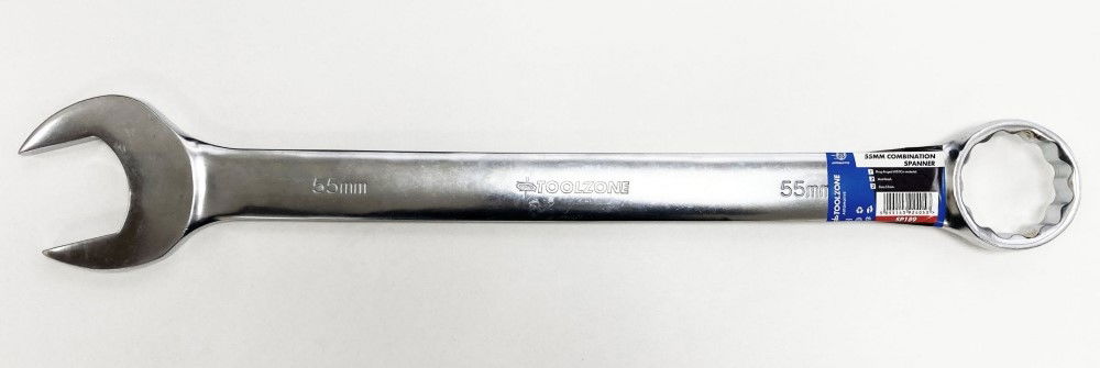 COMBINATION SPANNER 55mm 6150CRV MATT FINISH - TOOLZONE KDPSP189 thumbnail 2