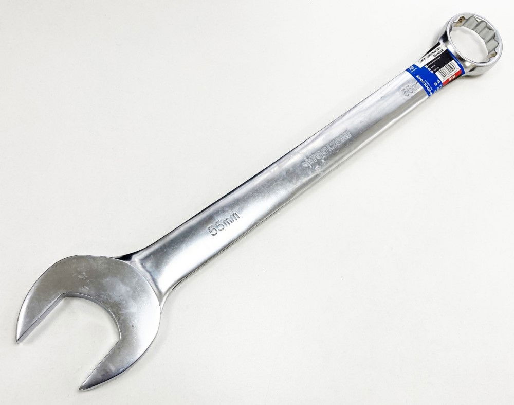 COMBINATION SPANNER 55mm 6150CRV MATT FINISH - TOOLZONE KDPSP189 thumbnail 3
