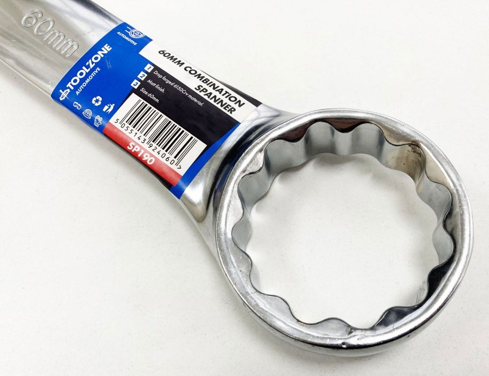 COMBINATION SPANNER 60mm 6150CRV MATT FINISH - TOOLZONE KDPSP190 thumbnail 4