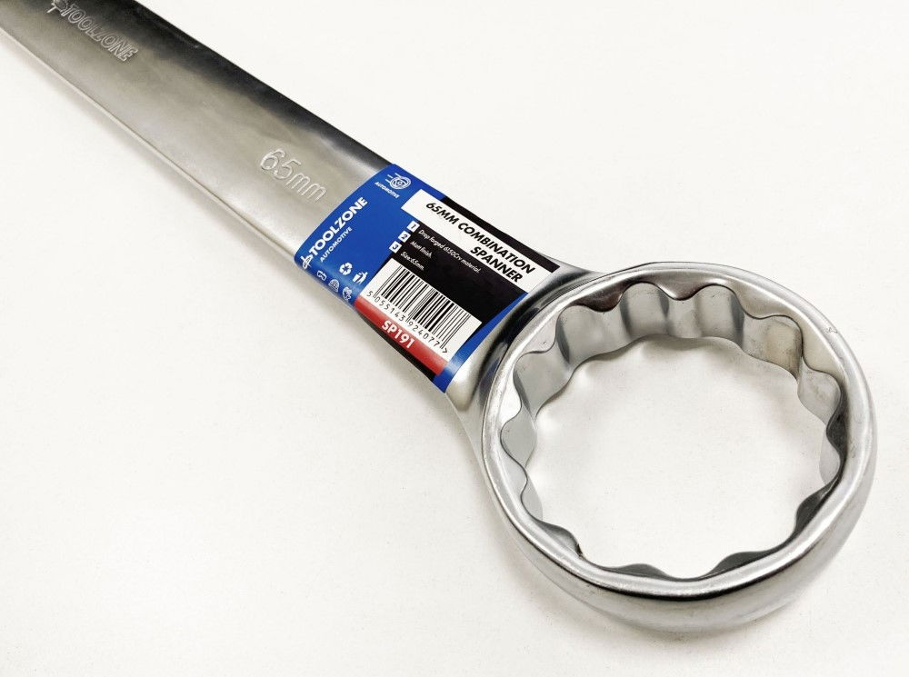 COMBINATION SPANNER 65mm 6150CRV MATT FINISH - TOOLZONE KDPSP191 thumbnail 4