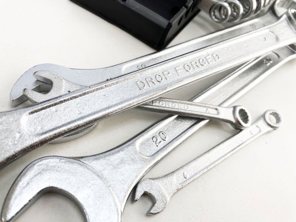 COMBINATION SPANNER SET 16pc 6-22mm DROP FORGED CHROME PLATED - TOOLZONE KDPSP193 thumbnail 6