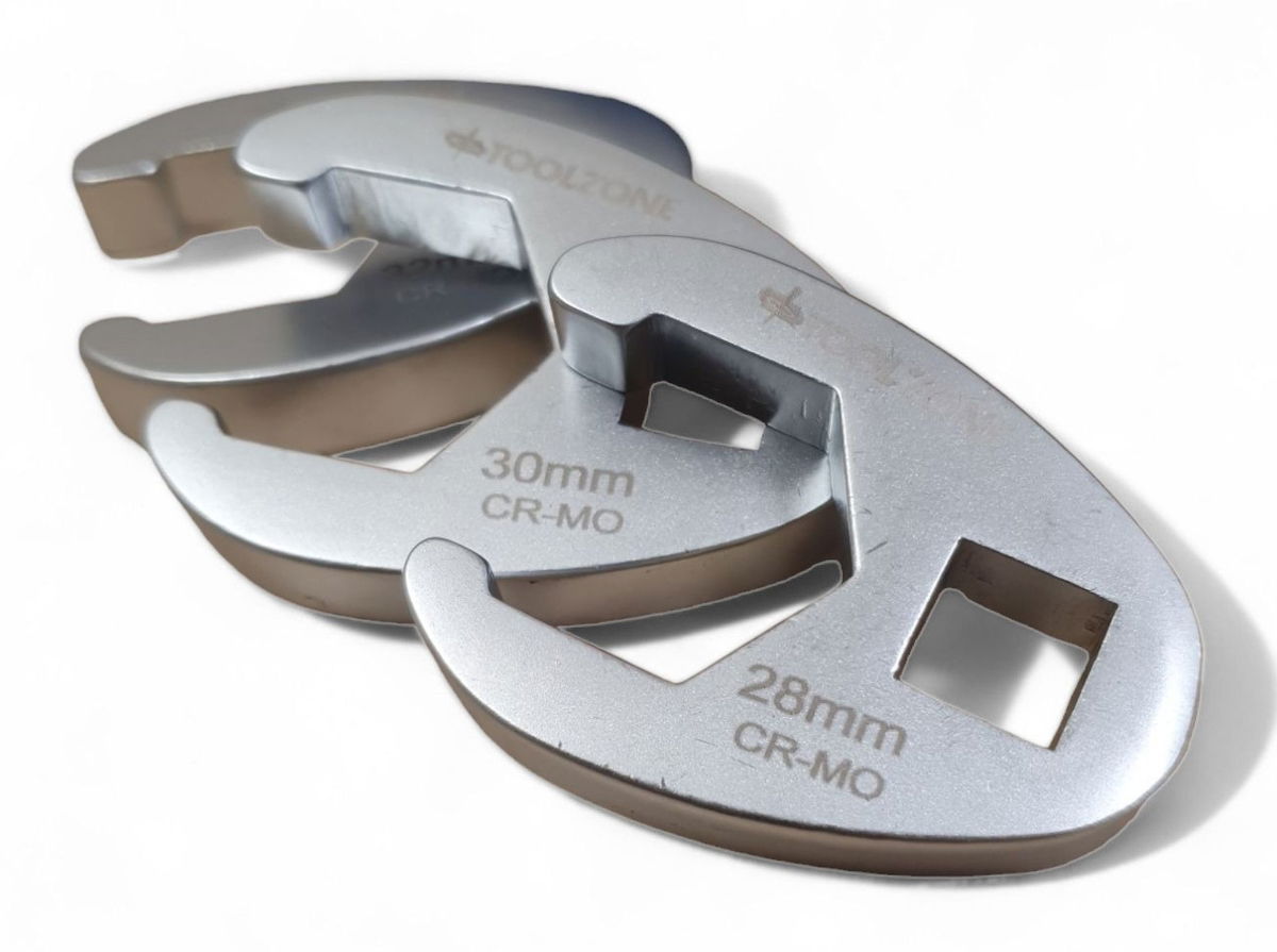 CROWFOOT WRENCH SET 1/2 DR 13pc 20-32mm 6150 CHROME MOLYBDENUM - TOOLZONE KDPSP195 thumbnail 3