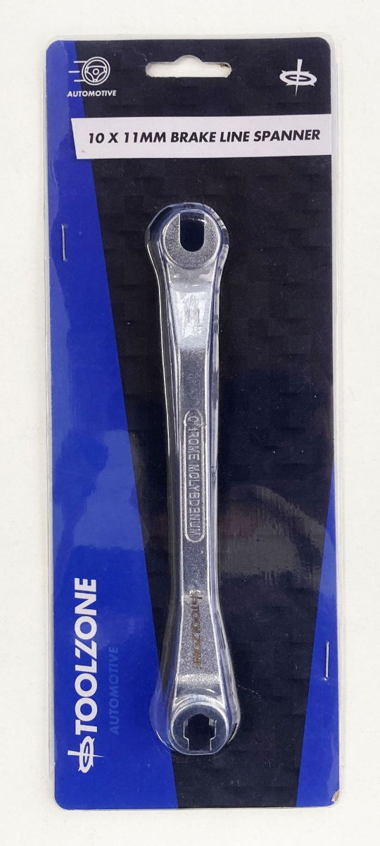 BRAKE LINE SPANNER 10 x 11mm 180mm OFFSET DESIGN - TOOLZONE KDPSP196 thumbnail 2