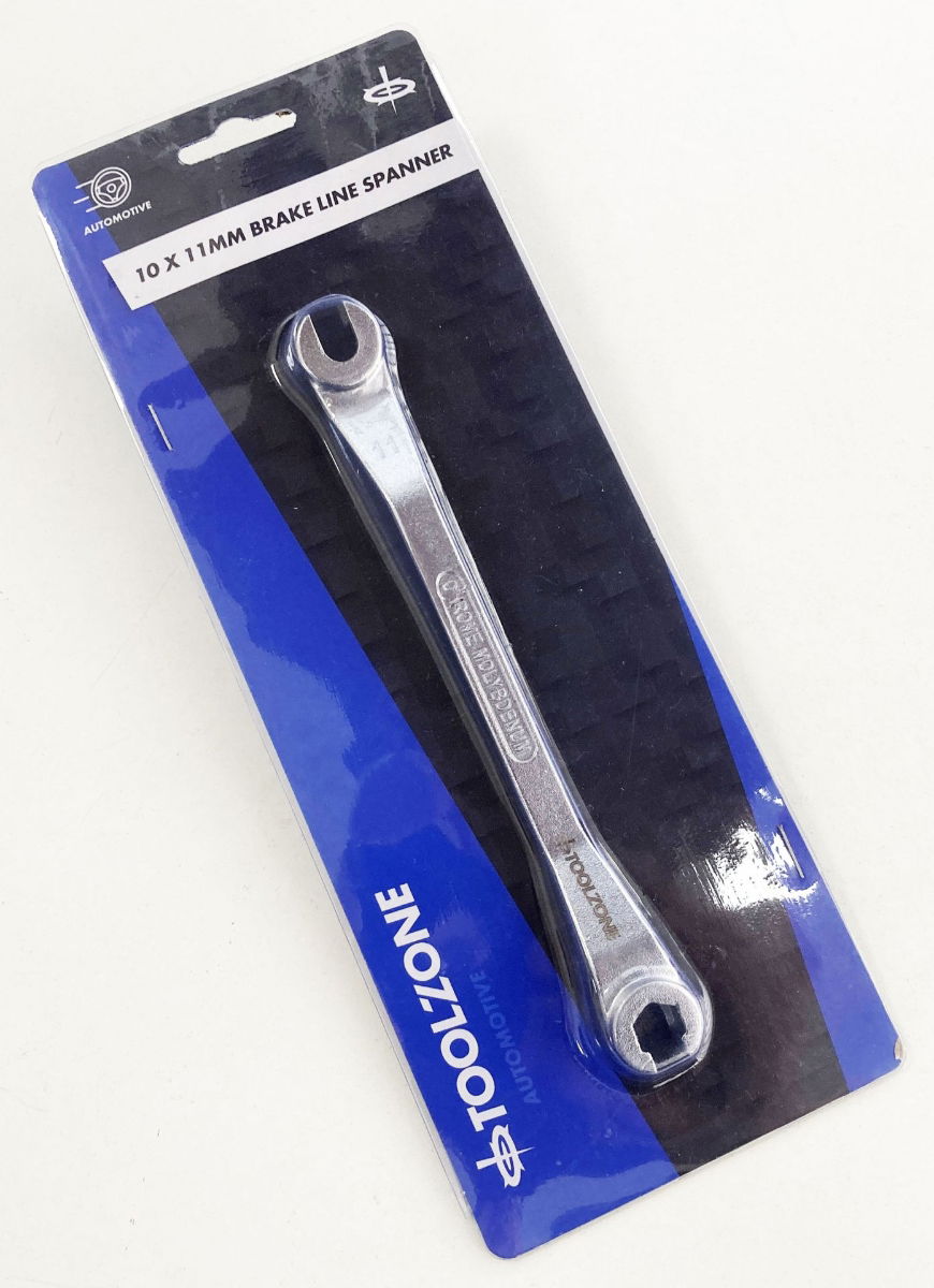 BRAKE LINE SPANNER 10 x 11mm 180mm OFFSET DESIGN - TOOLZONE KDPSP196 thumbnail 3