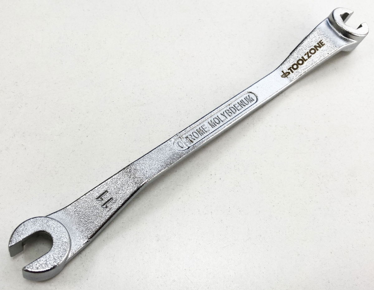 BRAKE LINE SPANNER 10 x 11mm 180mm OFFSET DESIGN - TOOLZONE KDPSP196 thumbnail 4