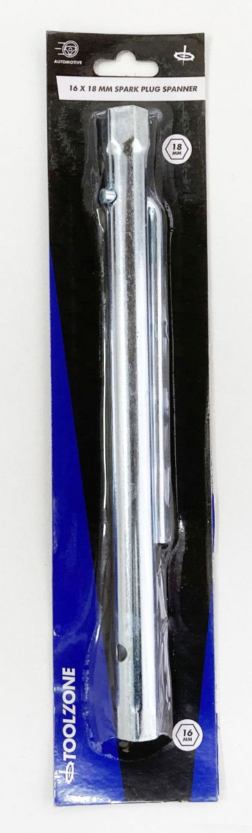 SPARK PLUG SPANNER 16 x 18mm 300mm INTEGRAL L SHAPE TOMMY BAR - TOOLZONE KDPSP197 thumbnail 2