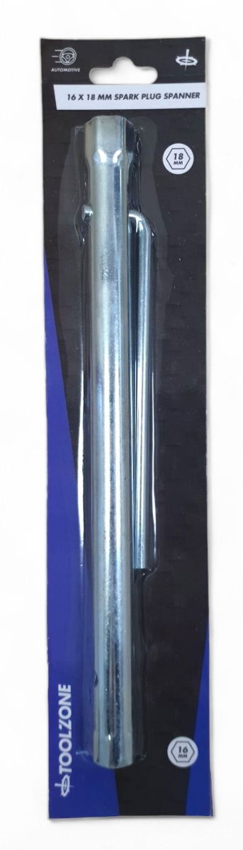 SPARK PLUG SPANNER 16 x 18mm 300mm INTEGRAL L SHAPE TOMMY BAR - TOOLZONE KDPSP197 thumbnail 4