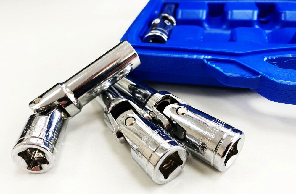 GLOW PLUG SOCKET SET 3/8 DRIVE 6pc 8-16mm 85mm UNIVERSAL JOINT - TOOLZONE KDPSS011 thumbnail 7
