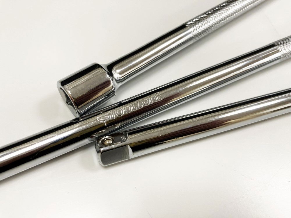 EXTENSION BAR SET 3/8 DRIVE 3pc 375mm 450mm 600mm 40CR STEEL - TOOLZONE KDPSS022 thumbnail 7