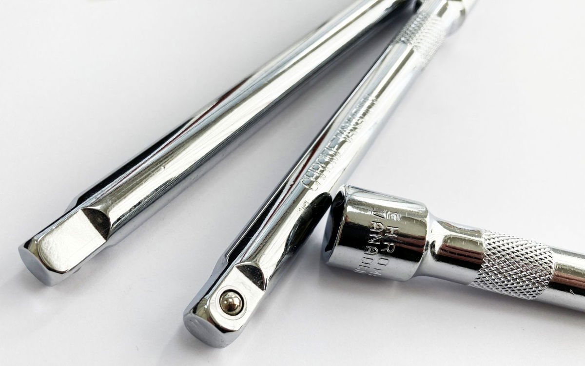 EXTENSION BAR SET 3/8 DRIVE 3pc 3 6 10 CRV SATIN FINISH - TOOLZONE KDPSS026 thumbnail 5