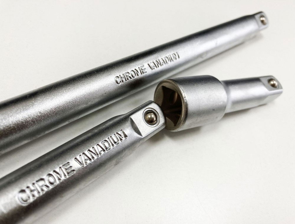 EXTENSION BAR SET 1/2 DRIVE 3pc 3 5 10 CRV SATIN FINISH - TOOLZONE KDPSS027 thumbnail 5