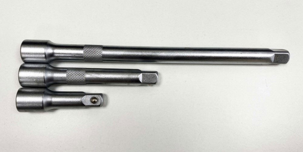 EXTENSION BAR SET 1/2 DRIVE 3pc 3 5 10 CRV SATIN FINISH - TOOLZONE KDPSS027 thumbnail 6