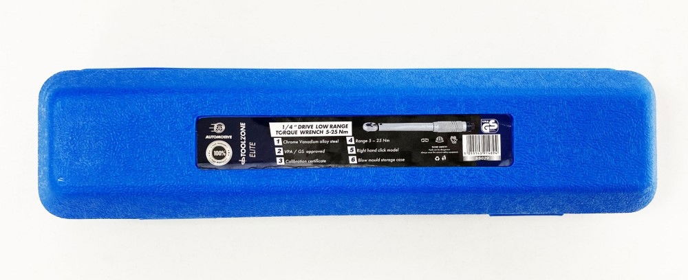 TORQUE WRENCH 1/4 DRIVE 5-25nm CALIBRATION CERTIFICATE LOCKING NUT - TOOLZONE KDPSS029 thumbnail 4