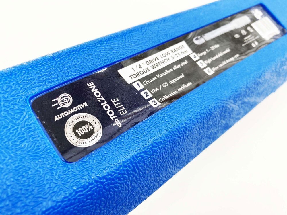 TORQUE WRENCH 1/4 DRIVE 5-25nm CALIBRATION CERTIFICATE LOCKING NUT - TOOLZONE KDPSS029 thumbnail 6