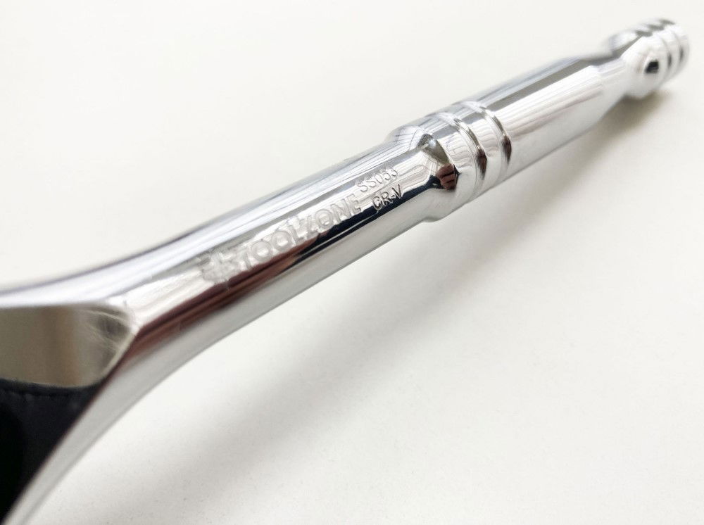 RATCHET HANDLE 3/8 DRIVE PROFESSIONAL POLISHED 200mm CRV QUICK RELEASE - TOOLZONE KDPSS053 thumbnail 7