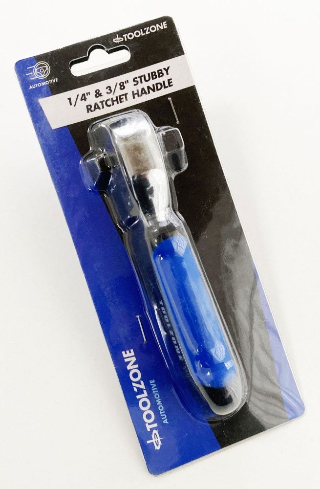 RATCHET HANDLE STUBBY 1/4 & 3/8 DRIVE 72 TEETH 5-3/8 - TOOLZONE KDPSS065 thumbnail 2