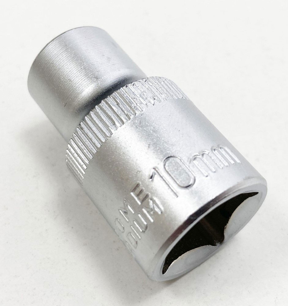 SOCKET 1/2 DRIVE 10mm CRV SATIN SINGLE HEX - TOOLZONE KDPSS069 thumbnail 2