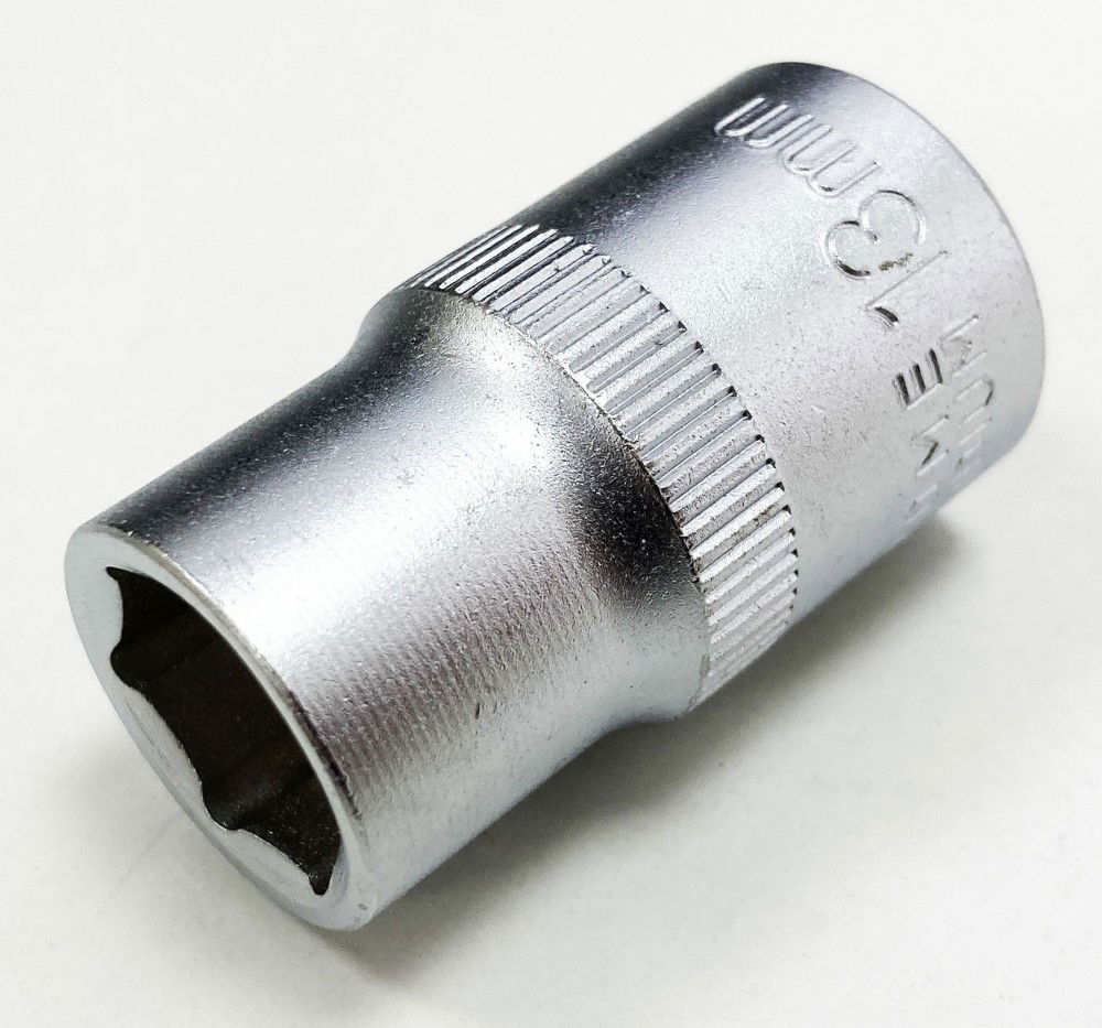 SOCKET 1/2 DRIVE 13mm CRV SATIN SINGLE HEX - TOOLZONE KDPSS072 thumbnail 3