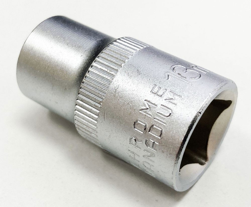 SOCKET 1/2 DRIVE 13mm CRV SATIN SINGLE HEX - TOOLZONE KDPSS072 thumbnail 5
