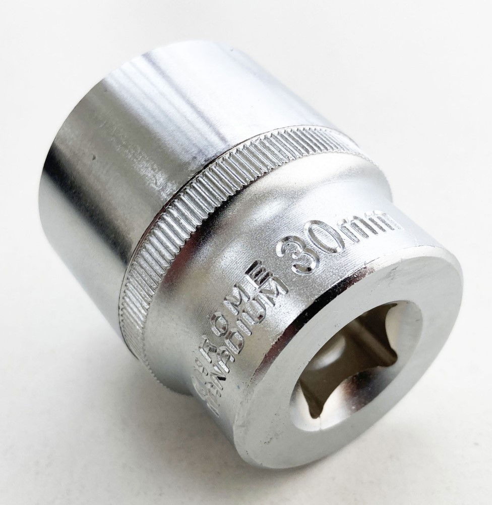 SOCKET 1/2 DRIVE 30mm CRV SATIN SINGLE HEX - TOOLZONE KDPSS087 thumbnail 4