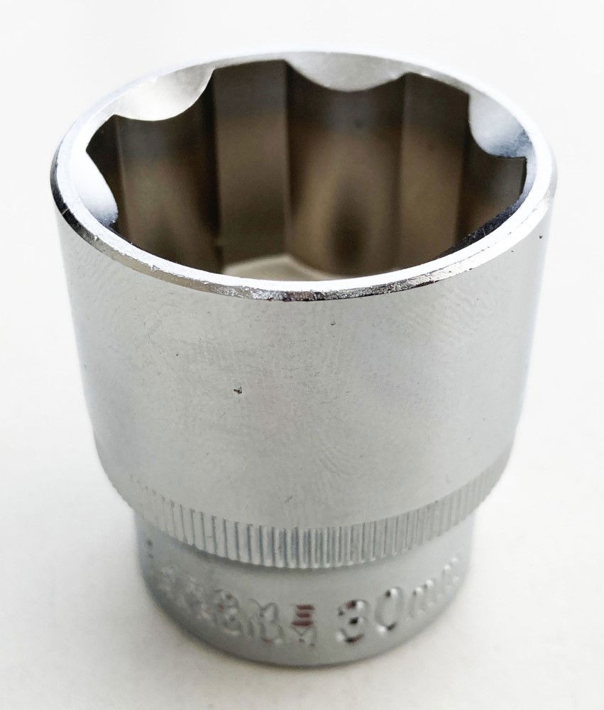 SOCKET 1/2 DRIVE 30mm CRV SATIN SINGLE HEX - TOOLZONE KDPSS087 thumbnail 5