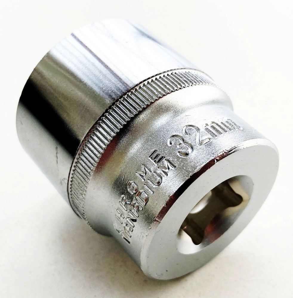 SOCKET 1/2 DRIVE 32mm CRV SATIN SINGLE HEX - TOOLZONE KDPSS088 thumbnail 4