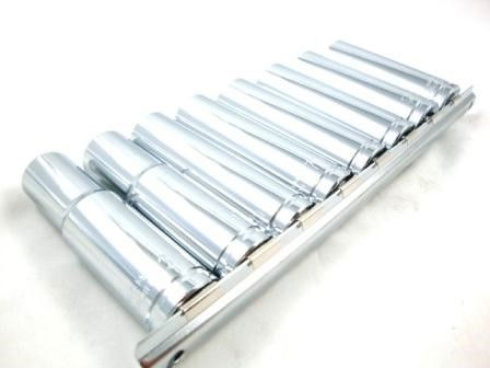 SOCKET SET 1/2 DRIVE DEEP CRV 8 PIECES 13-24mm SINGLE HEX - TOOLZONE KDPSS098 thumbnail 3