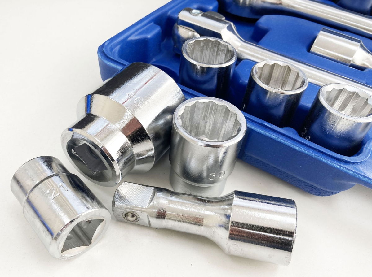 SOCKET SET 3/4 DRIVE 21 PIECES 19-50mm IN BLOW MOLD CASE - TOOLZONE KDPSS116 thumbnail 5