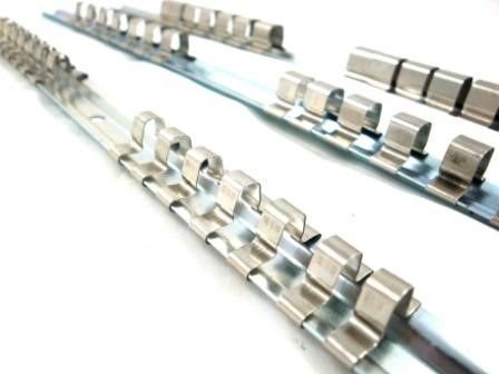 SOCKET RAIL SET 3 PIECES 1/2 3/8 1/4 14 CLIPS EACH 40cm - TOOLZONE KDPSS122 thumbnail 3