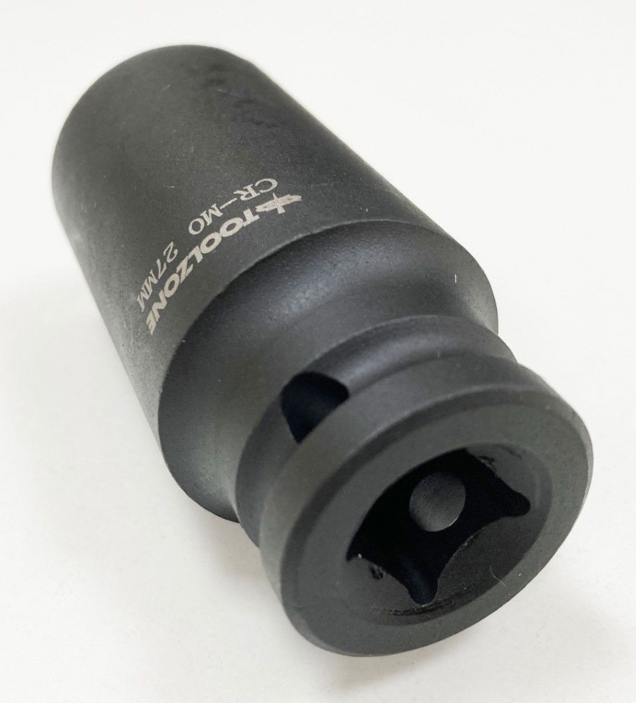 IMPACT SOCKET 1/2 DRIVE DEEP 27mm CRMO - TOOLZONE KDPSS131 thumbnail 6