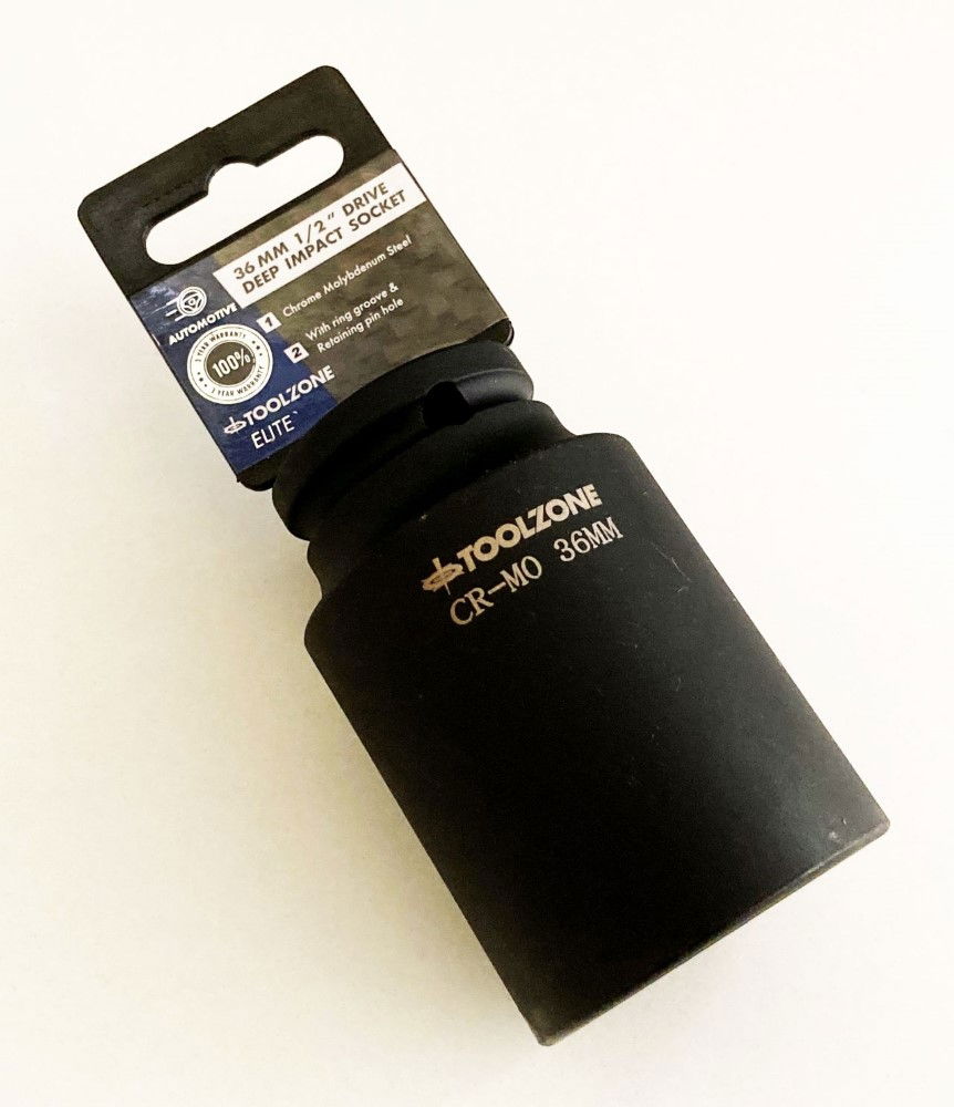 IMPACT SOCKET 1/2 DRIVE DEEP 36mm CRMO - TOOLZONE KDPSS134 thumbnail 3