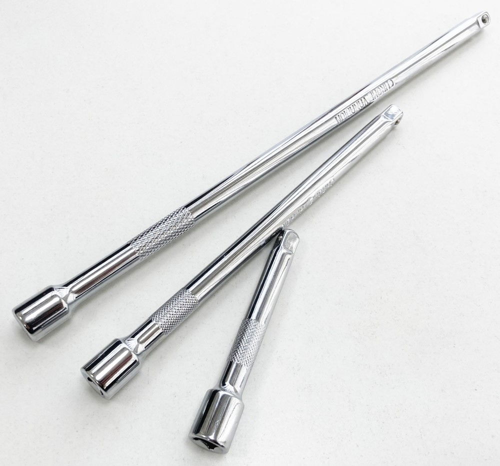 EXTENSION BAR SET 1/4 DRIVE SHORT 3 PIECES 75mm 150mm 225mm - TOOLZONE KDPSS140 thumbnail 4