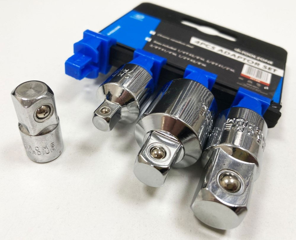 SOCKET ADAPTOR AND REDUCER SET 4 PIECES CRV - TOOLZONE KDPSS166 thumbnail 4