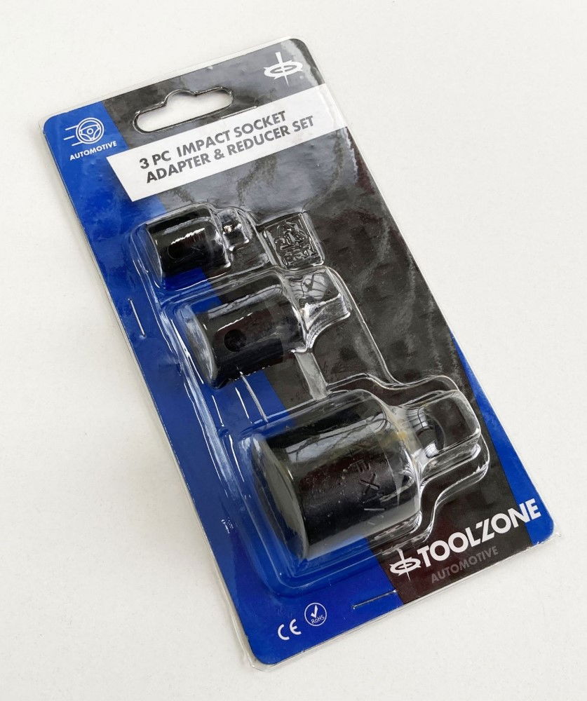 IMPACT REDUCER ADAPTOR SET 3 PIECES CRV - TOOLZONE KDPSS169 thumbnail 3
