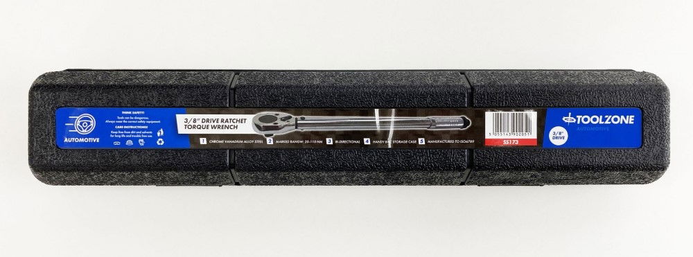 TORQUE WRENCH 3/8 DRIVE 20-110nm ISO6789 CRV SATIN FINISH - TOOLZONE KDPSS173 thumbnail 2