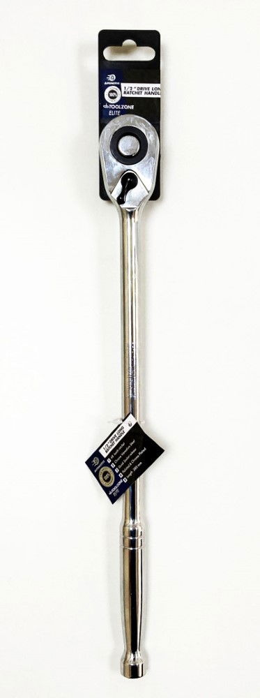 RATCHET HANDLE EXTRA LONG 1/2 DRIVE 375mm POLISHED CRV - TOOLZONE KDPSS200 thumbnail 2