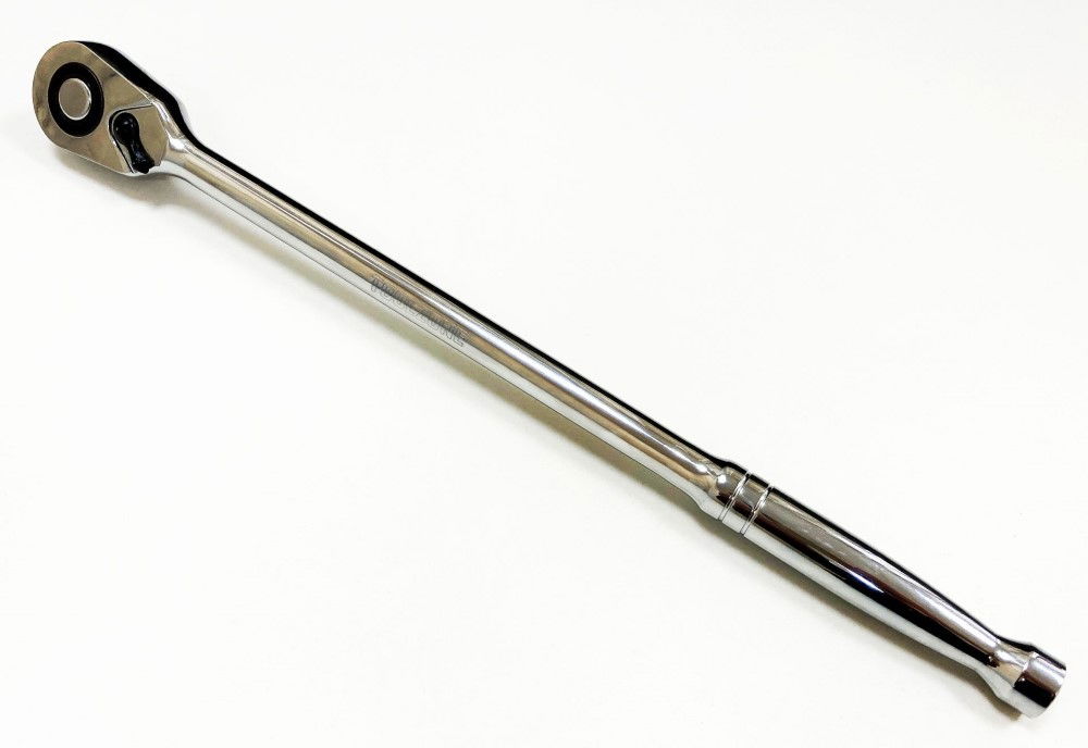 RATCHET HANDLE EXTRA LONG 1/2 DRIVE 375mm POLISHED CRV - TOOLZONE KDPSS200 thumbnail 3