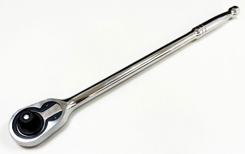 RATCHET HANDLE EXTRA LONG 1/2 DRIVE 375mm POLISHED CRV - TOOLZONE KDPSS200 thumbnail 4