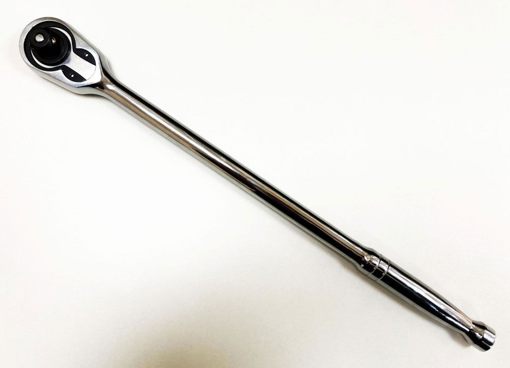 RATCHET HANDLE EXTRA LONG 1/2 DRIVE 375mm POLISHED CRV - TOOLZONE KDPSS200 thumbnail 7